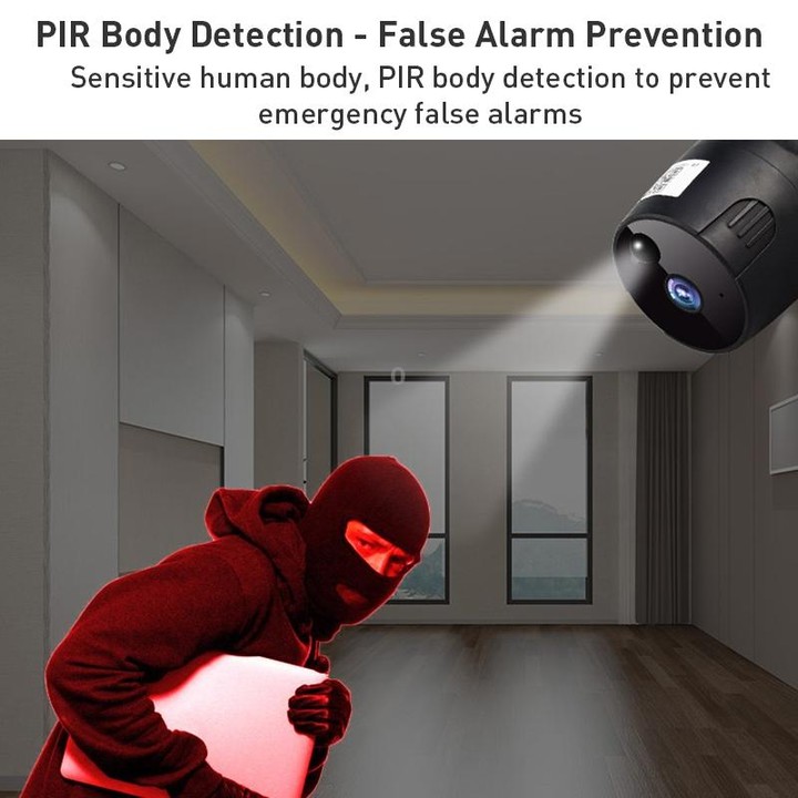 GH6 WiFi Smart Surveillance Camera, Support Night Vision / Two-way Audio(Black)