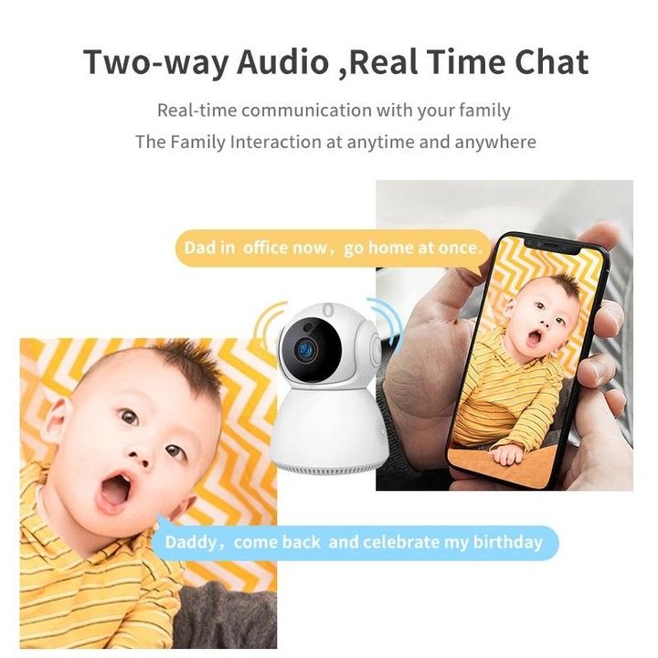 YT24 V380 3.0MP Pan-tilt IP Camera WiFi Smart Security Camera, Support TF Card / Two-way Audio / Motion Detection / Night Vision