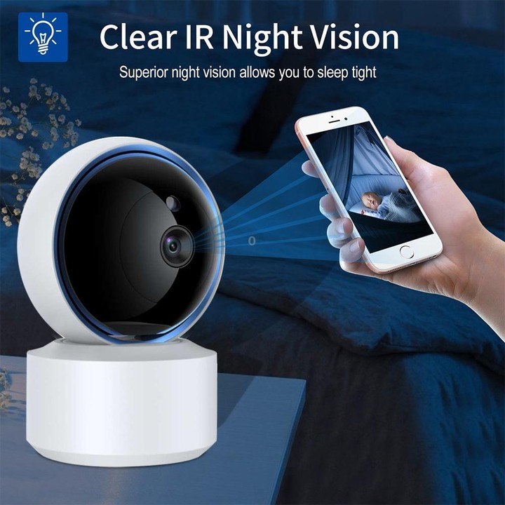 YT50-2 3.0MP 360 Rotation IP Camera WiFi Smart Security Camera, Support TF Card / Two-way Audio / Motion Detection / Night Visio