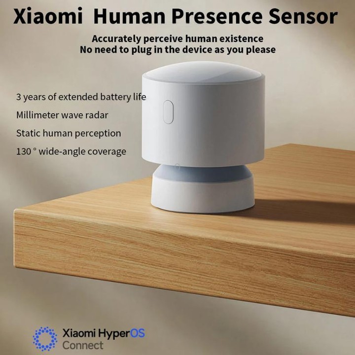 Xiaomi Presence Sensor XMOSB01XS Smart Wireless Home Connection Bluetooth 5.0 Body Motion Sensors (White)