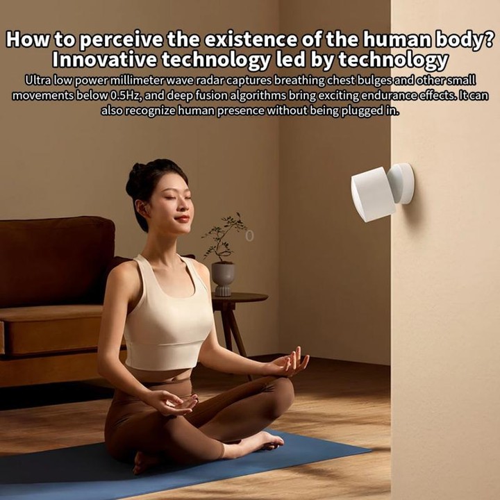 Xiaomi Presence Sensor XMOSB01XS Smart Wireless Home Connection Bluetooth 5.0 Body Motion Sensors (White)