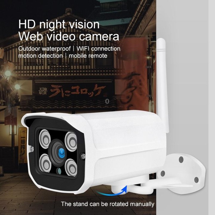 Q8 1080P HD Wireless IP Camera, Support Motion Detection & Infrared Night Vision & TF Card, EU Plug