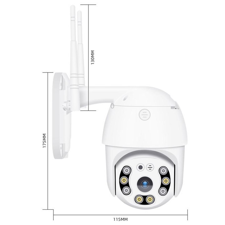 QX21 1080P HD WiFi IP Camera, Support Night Vision & Motion Detection & Two Way Audio & TF Card, EU Plug