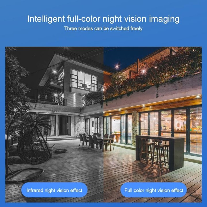 QX21 1080P HD WiFi IP Camera, Support Night Vision & Motion Detection & Two Way Audio & TF Card, EU Plug