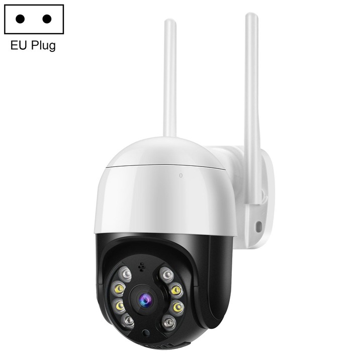 QX29 3.0MP HD WiFi IP Camera, Support Night Vision & Motion Detection & Two Way Audio & TF Card, EU Plug