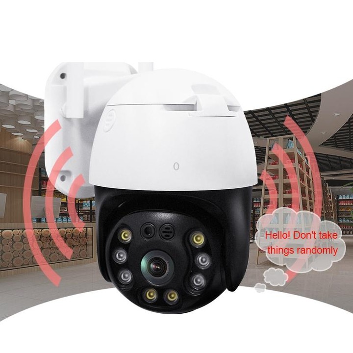 QX36 1080P 3.0MP 3.6mm Lens IP65 Waterproof PTZ 360 Degree Rotating WIFI Camera, Support Day and Night Full Color & Two-way Voic