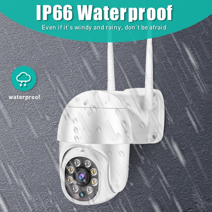 QX43-2 1080P 2.0MP Lens IP66 Waterproof PTZ Rotating WIFI Camera, Support Infrared Night Vision & Two-way Voice Intercom & Motio