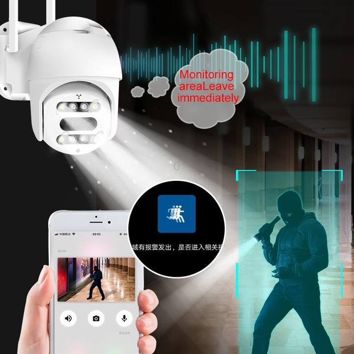 QX48 Pixels 1080P HD Wireless IP Camera, Support Motion Detection & Infrared Night Vision & TF Card (AU Plug)