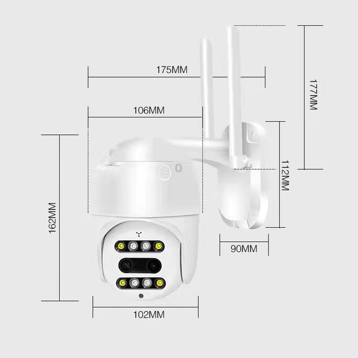 QX48 Pixels 1080P HD Wireless IP Camera, Support Motion Detection & Infrared Night Vision & TF Card(UK Plug)