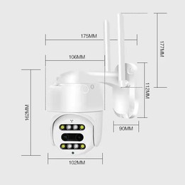 QX48 Pixels 1080P HD Wireless IP Camera, Support Motion Detection & Infrared Night Vision & TF Card(US Plug)