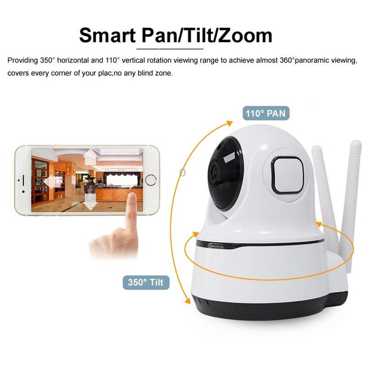 PAF200 2MP 1080P HD Wireless IP Camera, Support Motion Detection & Infrared Night Vision & TF Card(UK Plug)