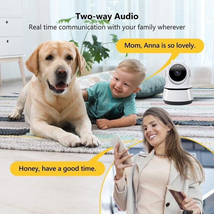 PAF200 2MP 1080P HD Wireless IP Camera, Support Motion Detection & Infrared Night Vision & TF Card(US Plug)