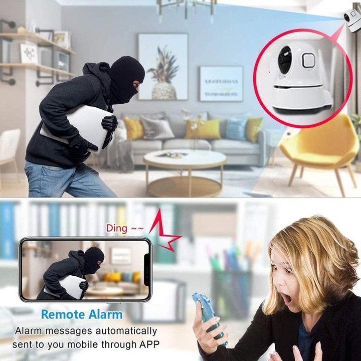 PAF200 2MP 1080P HD Wireless IP Camera, Support Motion Detection & Infrared Night Vision & TF Card(US Plug)