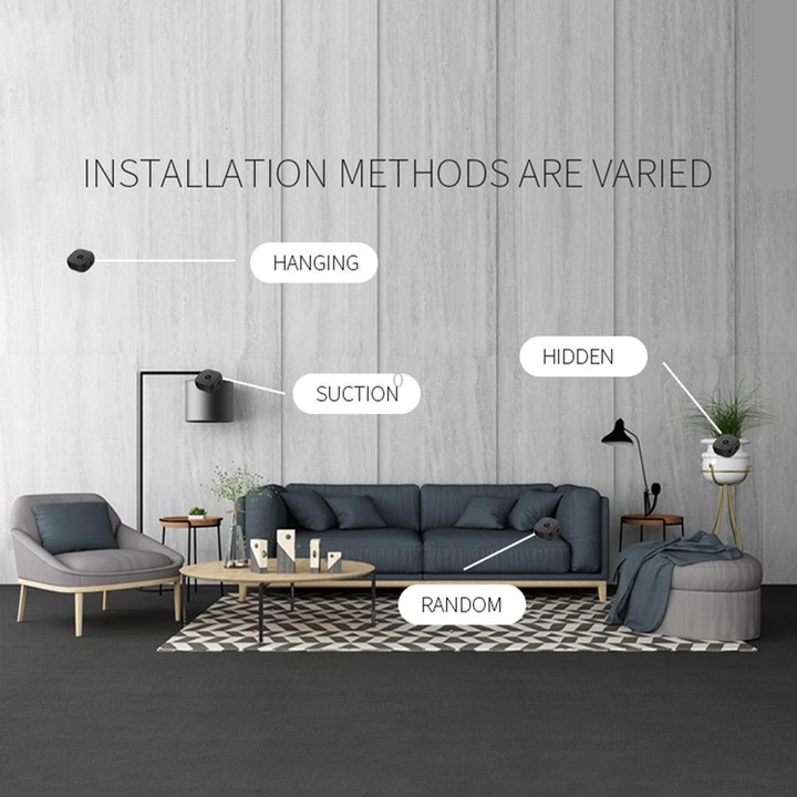 H9 Mini HD 1280 x 720P 120 Degree Wide Angle Wearable Smart Wireless WiFi Surveillance Camera(Black)