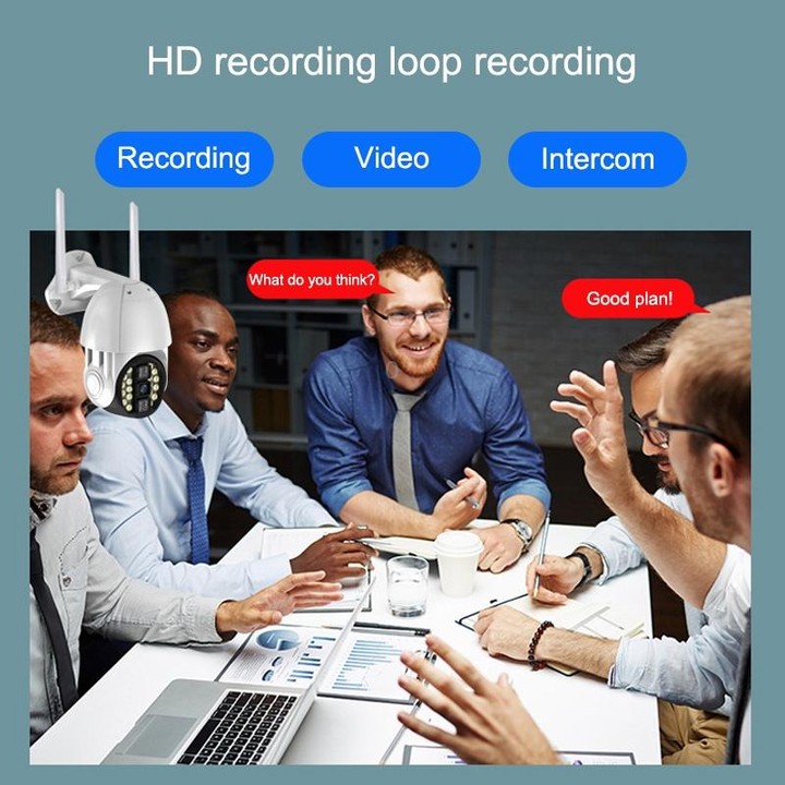 Q20 Outdoor Mobile Phone Remotely Rotate Wireless WiFi HD Camera, Support Three Modes of Night Vision & Motion Detection Video /