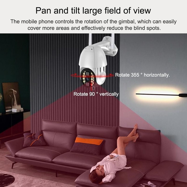 Q20 Outdoor Mobile Phone Remotely Rotate Wireless WiFi HD Camera, Support Three Modes of Night Vision & Motion Detection Video /