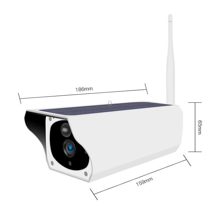 T1-2 2 Megapixel WiFi Version IP67 Waterproof Solar HD Monitor Camera without Battery & Memory, Support Infrared Night Vision &