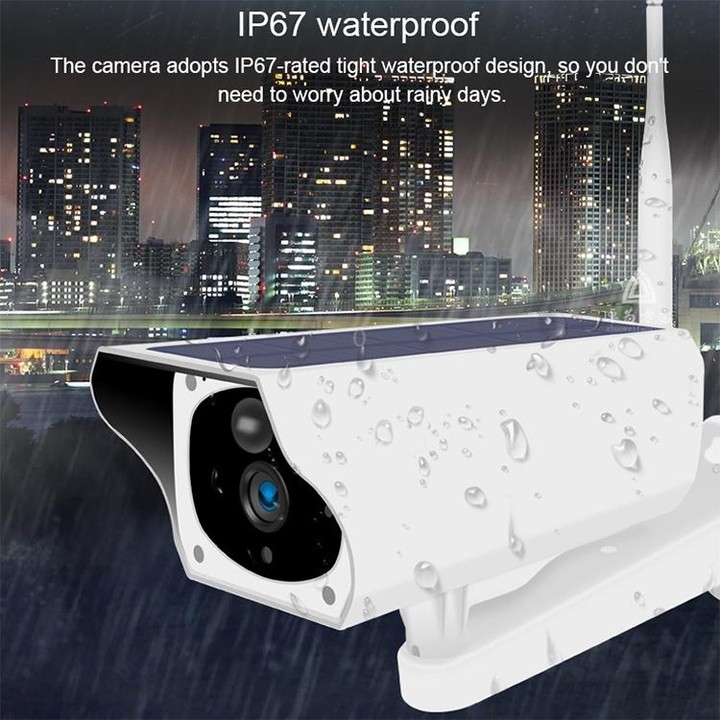 T1-2 2 Megapixel WiFi Version IP67 Waterproof Solar HD Monitor Camera without Battery & Memory, Support Infrared Night Vision &