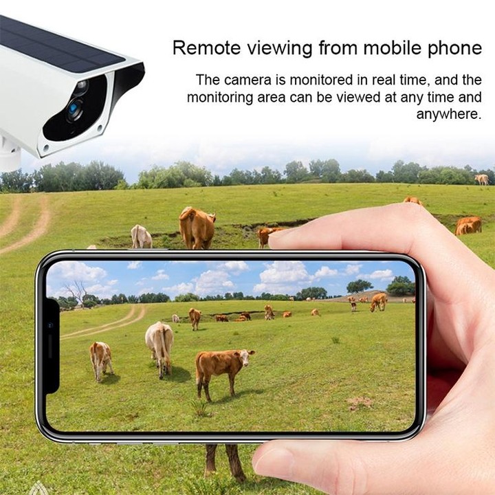 T1-2 2 Megapixel WiFi Version IP67 Waterproof Solar HD Monitor Camera without Battery & Memory, Support Infrared Night Vision &