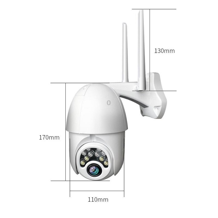 Q10 Outdoor Mobile Phone Remotely Rotate Wireless WiFi 10 Lights IR Night Vision HD Camera, Support Motion Detection Video / Ala