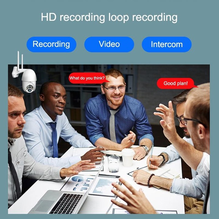 Q10 Outdoor Mobile Phone Remotely Rotate Wireless WiFi 10 Lights IR Night Vision HD Camera, Support Motion Detection Video / Ala
