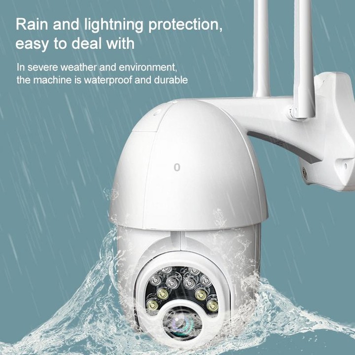 Q10 Outdoor Mobile Phone Remotely Rotate Wireless WiFi 10 Lights IR Night Vision HD Camera, Support Motion Detection Video / Ala