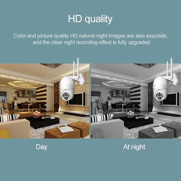 Q10 Outdoor Mobile Phone Remotely Rotate Wireless WiFi 10 Lights IR Night Vision HD Camera, Support Motion Detection Video / Ala