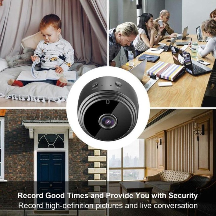 A9+ 1080P WiFi Remote Wireless Camera, Support Night Vision & Motion Detection & TF Card, Broadcom Bluetooth Solution(Black)