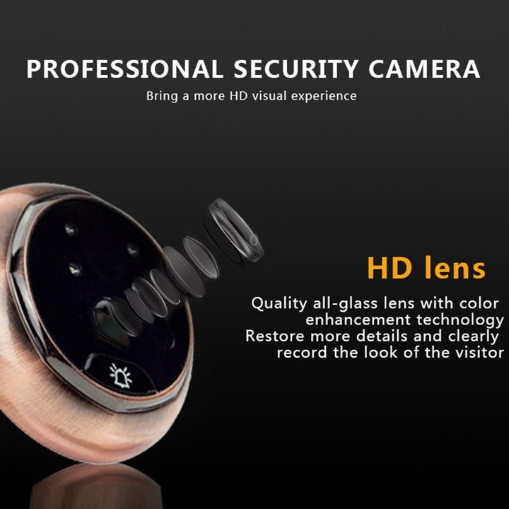 45AHD 4.5 inch Motion Detection Camera Video Smart Digital Door Viewer(Black)