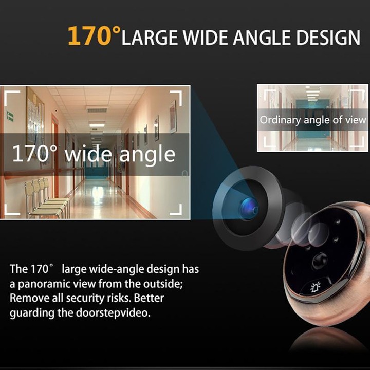45AHD 4.5 inch Motion Detection Camera Video Smart Digital Door Viewer(Silver)