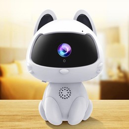 K9 Cute Pets Smart Home Camera, Support Night Vision & Two-way Voice & Motion Detection (White)
