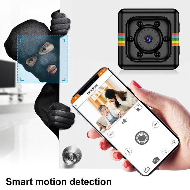 SQ11 Mini DV HD 960P 6 LEDs Sport Recorder Camera with Holder, Support Monitor Detection & IR Night Vision & TF Card(Red)