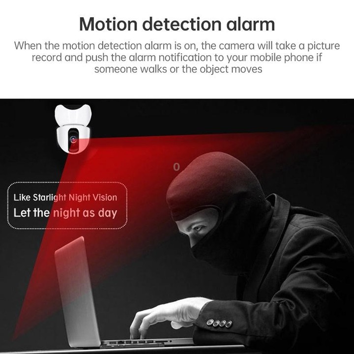 Anpwoo-YT003 2.0 Mega 3.6mm Lens Wide Angle 1080P Smart WIFI Monitor Camera , Support Night Vision & TF Card Expansion Storage,