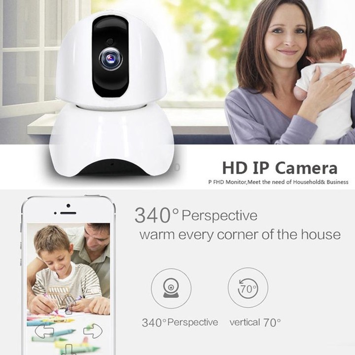 Anpwoo-YT003 2.0 Mega 3.6mm Lens Wide Angle 1080P Smart WIFI Monitor Camera , Support Night Vision & TF Card Expansion Storage,