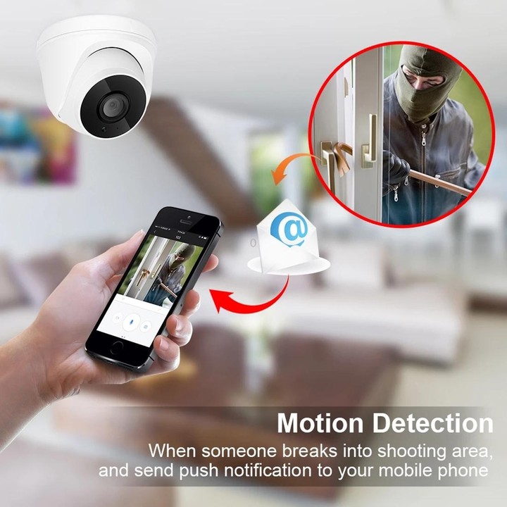 533W / IP POE (Power Over Ethernet) 720P IP Camera Home Security Surveillance Camera, Support Night Vision & Phone Remote View(W