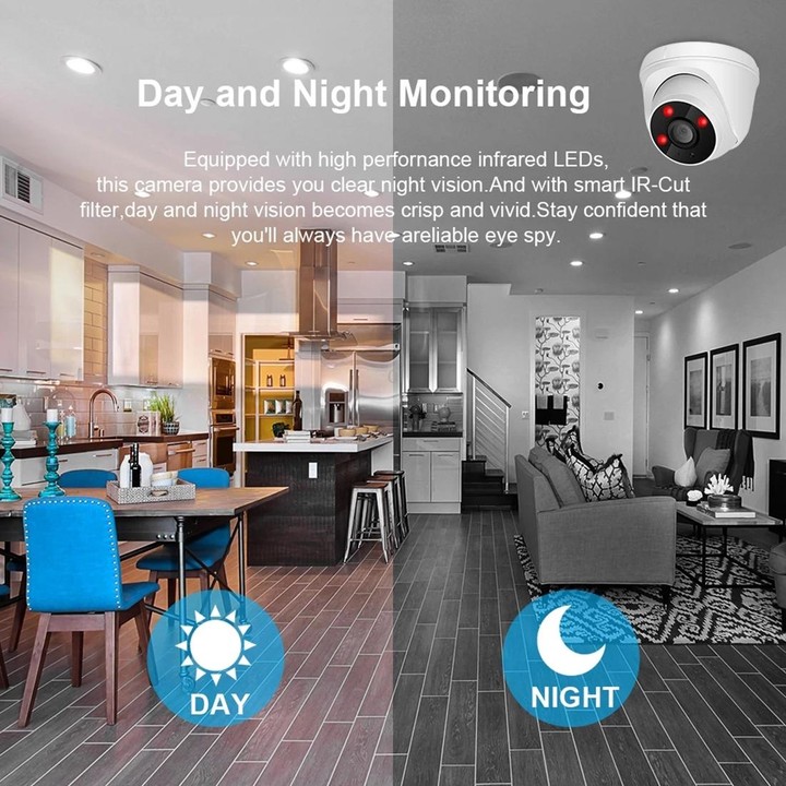 533W / IP POE (Power Over Ethernet) 720P IP Camera Home Security Surveillance Camera, Support Night Vision & Phone Remote View(W
