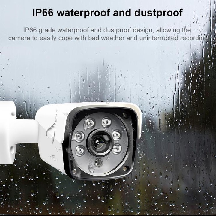 A4B3 / Kit 4CH 1080N Surveillance DVR System and 720P 1.0MP HD Weatherproof CCTV Bullet Camera, Support Infrared Night Vision &
