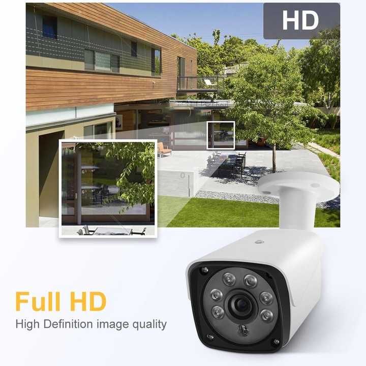 A8B3 / Kit 8CH 1080N Surveillance DVR System and 720P 1.0MP HD Weatherproof Bullet Camera, Support Infrared Night Vision & P2P &