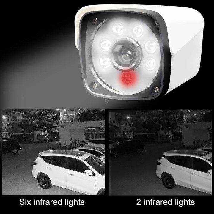 633H2 / A 1080P 3.6mm Lens CCTV DVR Surveillance System IP66 Weatherproof Indoor Security Bullet Camera with 6 LED Array, Suppor