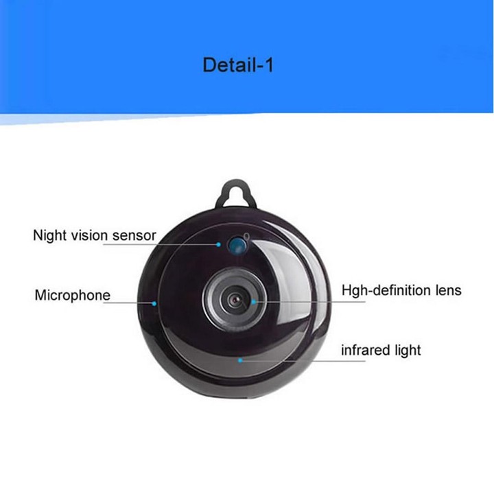 Anpwoo MN001 3518Ev200 1.0 MP Mini HD WiFi IP Camera with 6 PCS Infrared LEDs, Support Motion Detection & Night Vision & TF Card