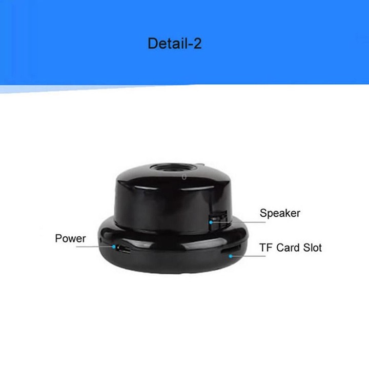 Anpwoo MN001 3518Ev200 1.0 MP Mini HD WiFi IP Camera with 6 PCS Infrared LEDs, Support Motion Detection & Night Vision & TF Card