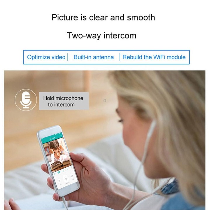 Anpwoo YT001 720P HD WiFi IP Camera with 6 PCS Infrared LEDs, Support Motion Detection & Night Vision & TF Card(Max 64GB)