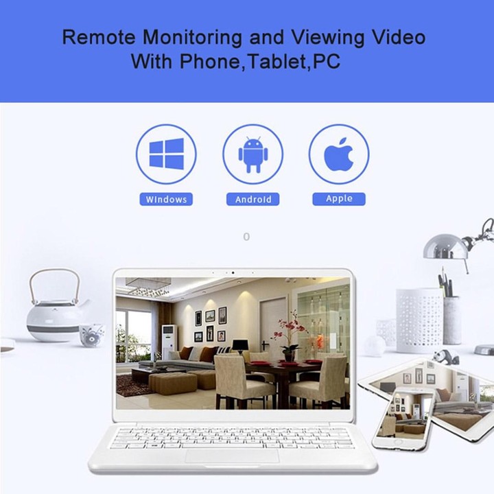 Anpwoo YT001 720P HD WiFi IP Camera with 6 PCS Infrared LEDs, Support Motion Detection & Night Vision & TF Card(Max 64GB)
