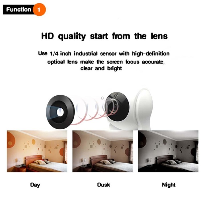 Anpwoo YT002 Ingenic T10 720P HD WiFi IP Camera with 11 PCS Infrared LEDs, Support Motion Detection & Night Vision & TF Card(Max