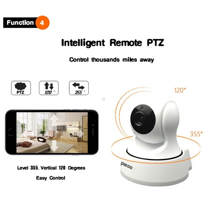 Anpwoo YT002 Ingenic T10 720P HD WiFi IP Camera with 11 PCS Infrared LEDs, Support Motion Detection & Night Vision & TF Card(Max