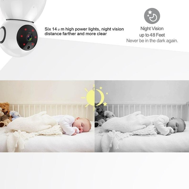 Anpwoo Snowman 1080P HD WiFi IP Camera, Support Motion Detection & Infrared Night Vision & TF Card(Max 64GB)(White)