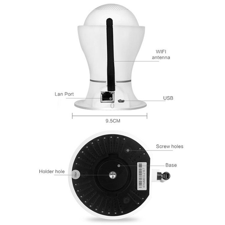 Anpwoo Hercules GM8135+SC2145 1080P HD WiFi IP Camera, Support Motion Detection & Infrared Night Vision & TF Card(Max 128GB)(Whi
