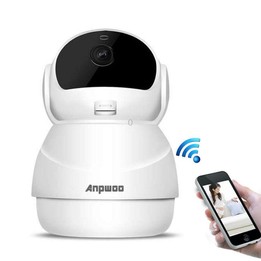 Anpwoo Warrior GM8135+SC2145 1080P HD WiFi IP Camera, Support Motion Detection & Infrared Night Vision & TF Card(Max 128GB)(Whit