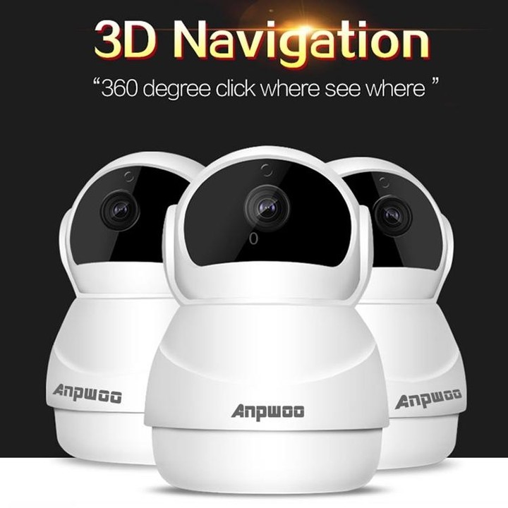 Anpwoo Warrior GM8135+SC2145 1080P HD WiFi IP Camera, Support Motion Detection & Infrared Night Vision & TF Card(Max 128GB)(Whit