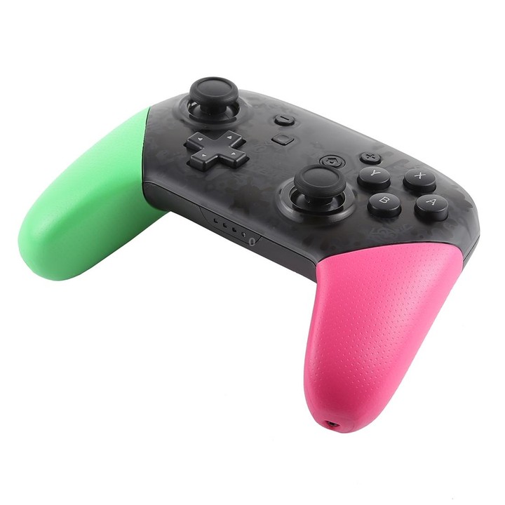 Wireless Game Pro Controller With Screenshot Vibration Function for Nintendo Switch(Green Pink)